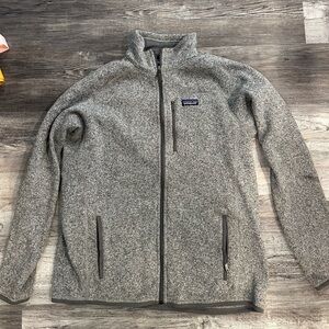 Patagonia Heather Gray Fleece Jacket